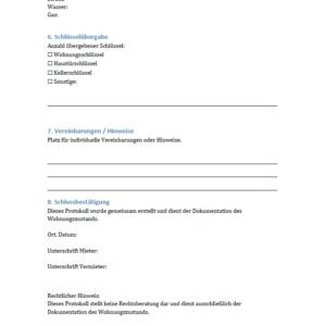 Bundle- Wohnungsabnahmeprotokoll und Checkliste Neuvermietung